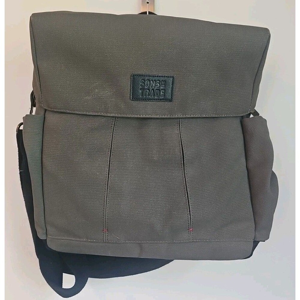 Sons Of Trade Tactical Backpack Bag Olive Green Backpack Double Handles W/strap